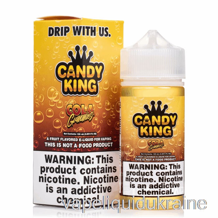 Vape Liquid Ukraine Cola Gummies - Candy King - 100mL 0mg